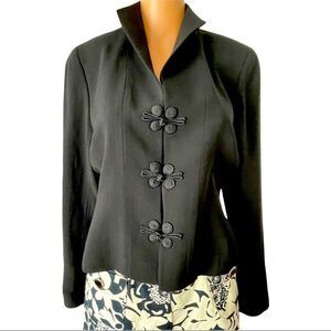 Doncaster Black Formal 💯% Wool Long Sleeve Top/Jacket LARGE